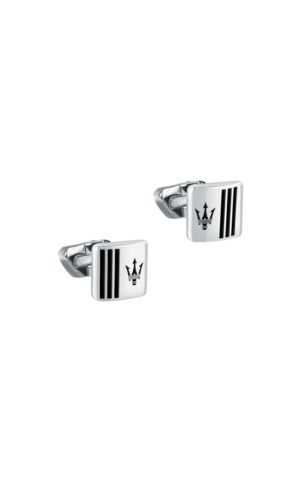 MASERATI CUFFLINKS JM422AVD10 Ασημένια Μανικετόκουμπα.jpg